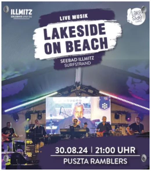 Puszta Ramblers am LakeSide on the Beach 30. 08. 2024 Freier Eintritt bei LakeSide on the Beach